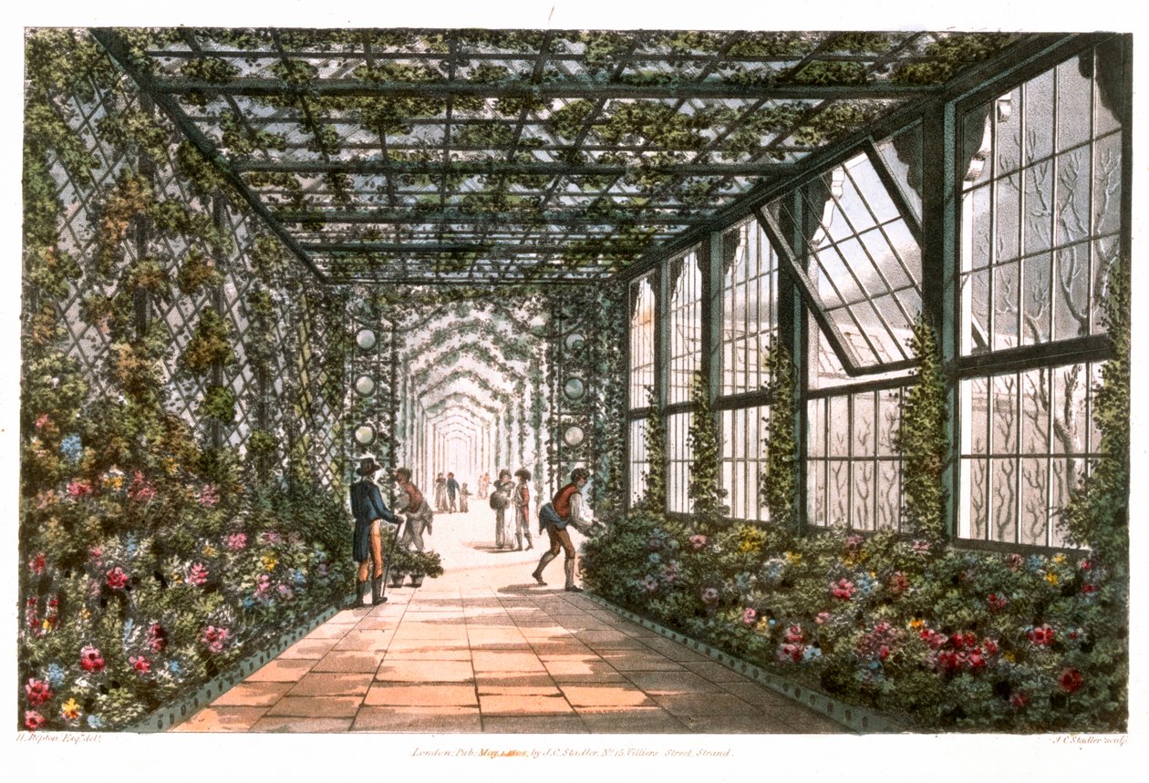 Korridor i ett vinterträdgård, 1808 av Joseph Constantine Stadler