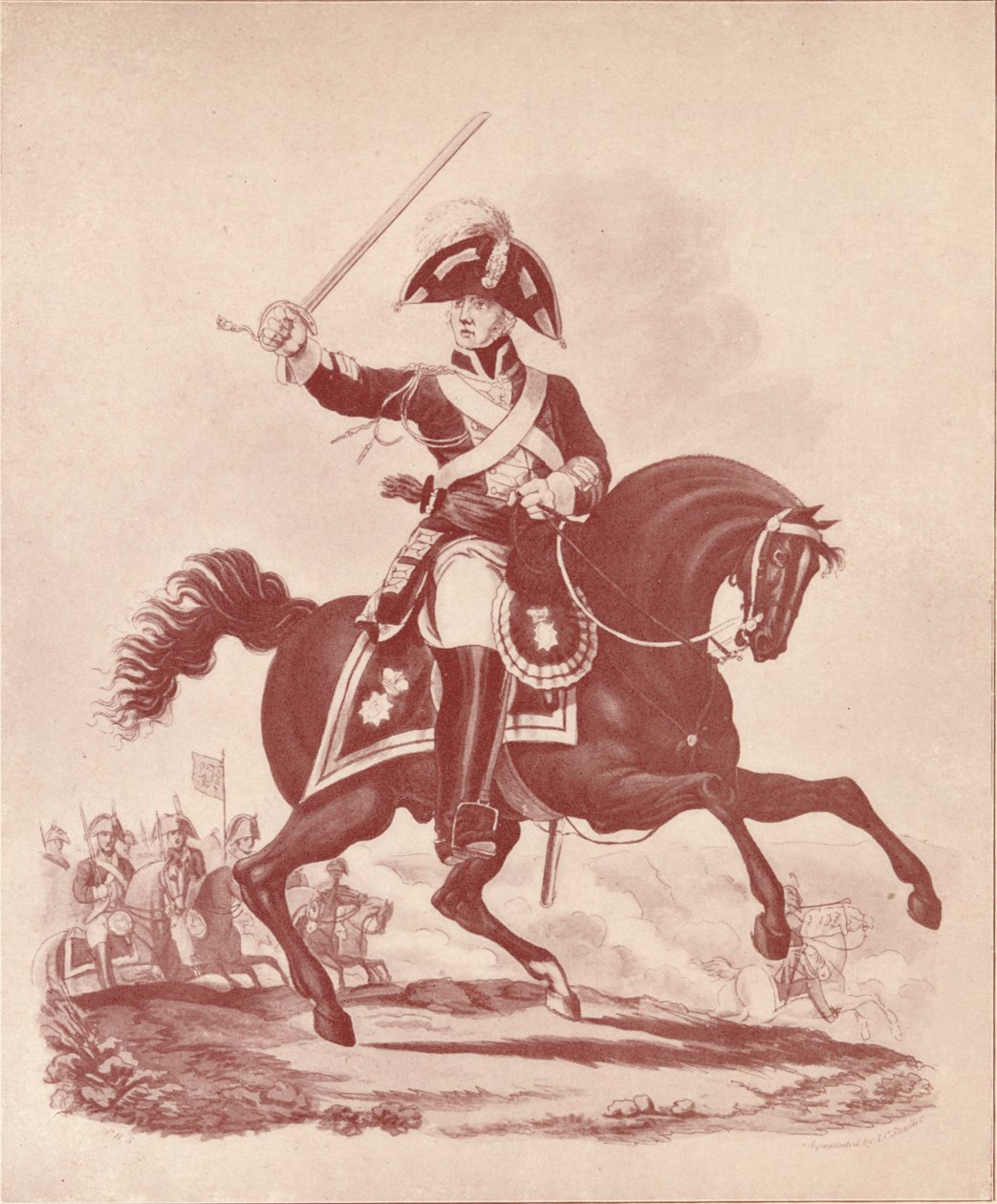 Officer, 2:a regementet Life Guards Waterloo Period, 1812-1815 1909 av Joseph Constantine Stadler