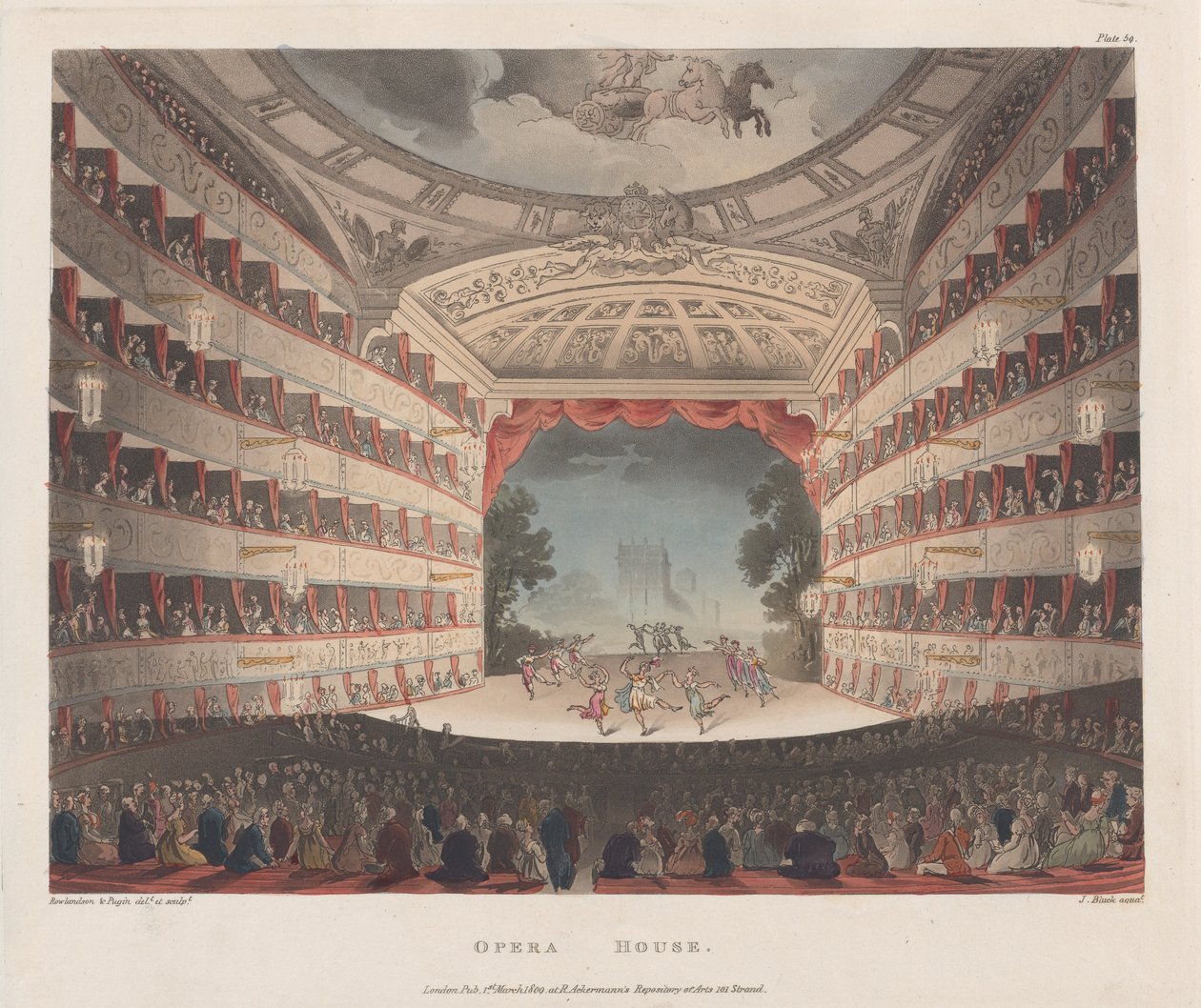 Operahuset, 1 mars 1809., 1 mars 1809. av Joseph Constantine Stadler