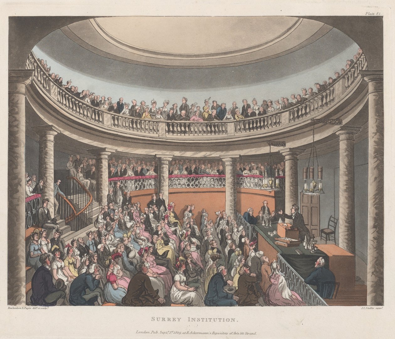 Surrey Institution, 1 september 1809, 1 september 1809. av Joseph Constantine Stadler