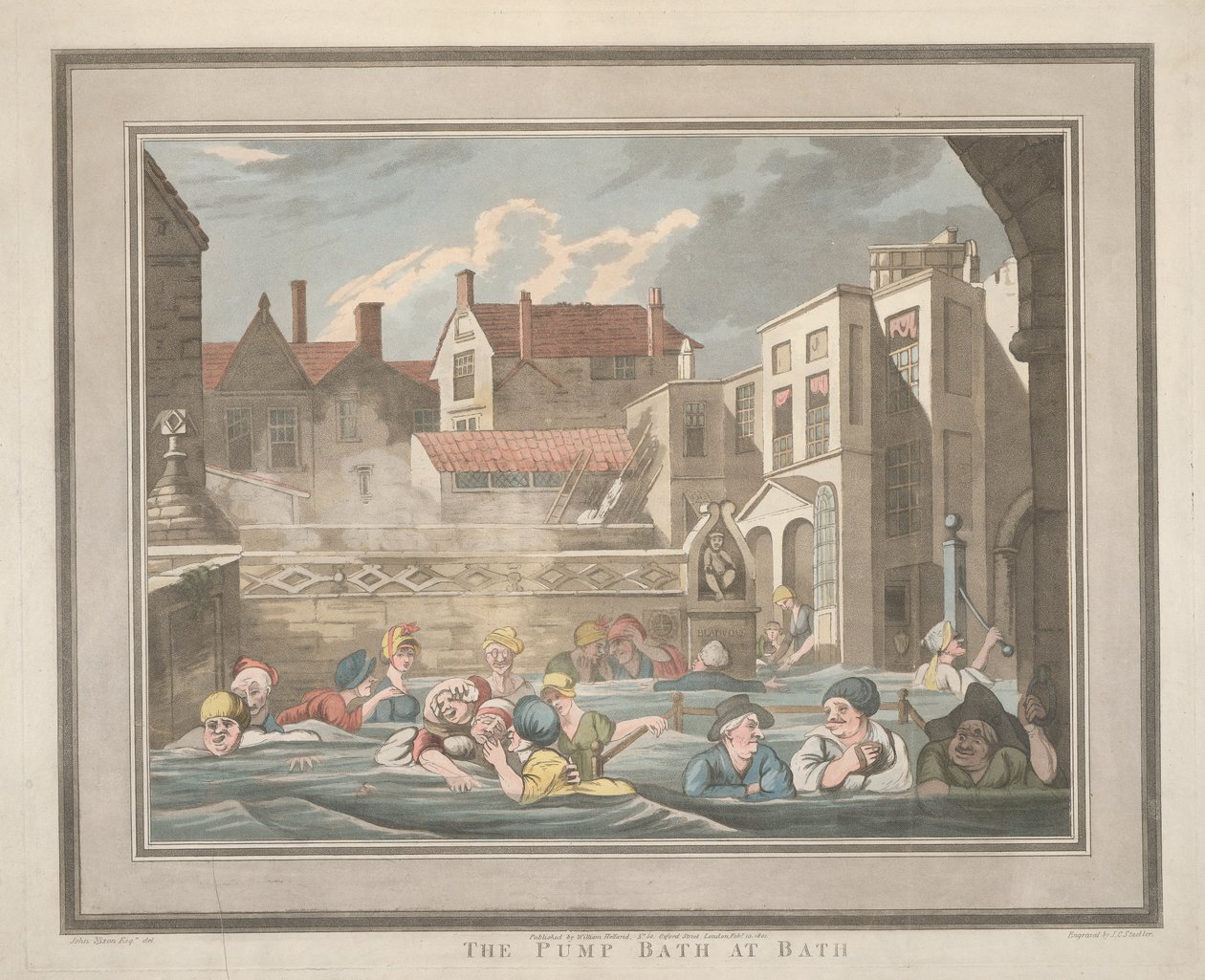 Pumprummet på Bath av Joseph Constantine Stadler