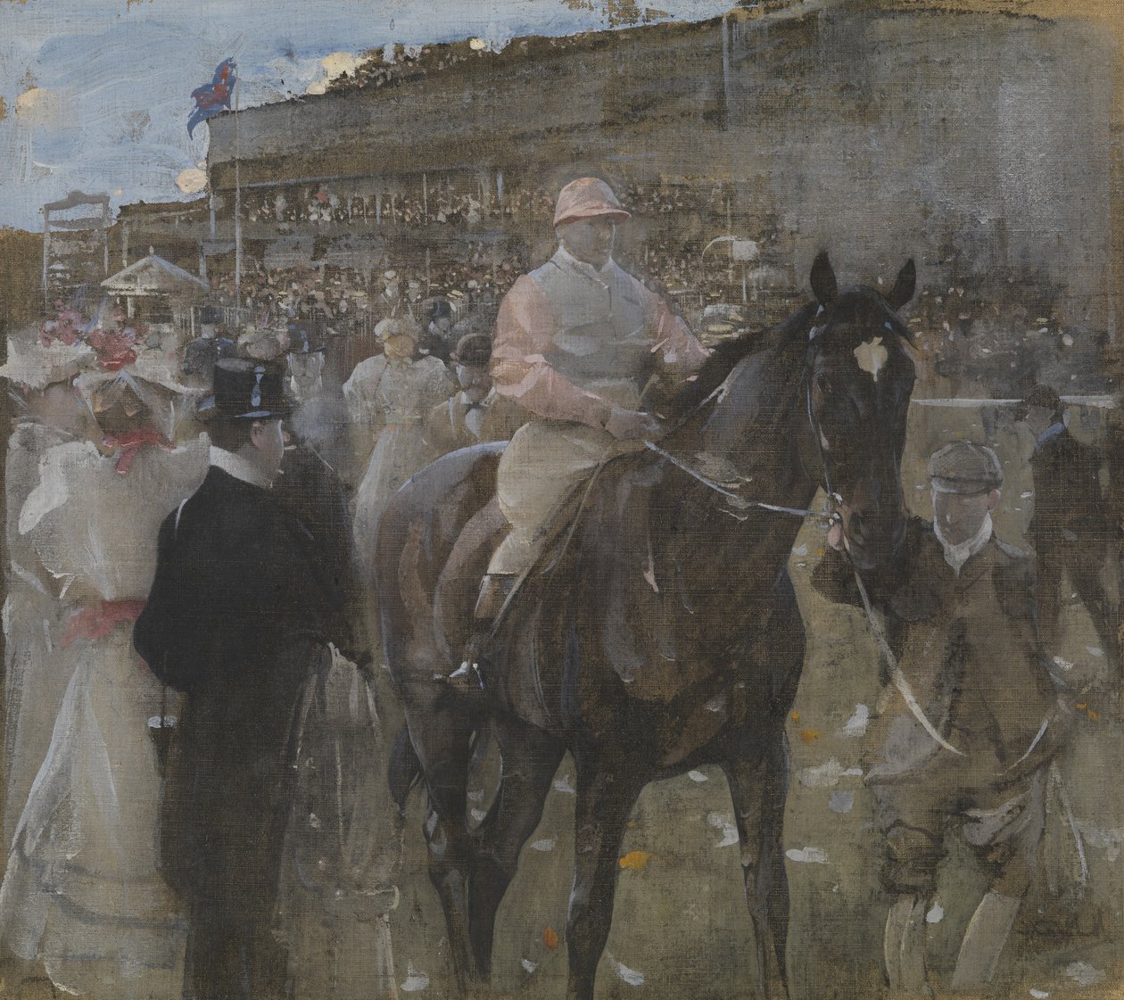 Race Course (akvarell och gouache) av Joseph Crawhall