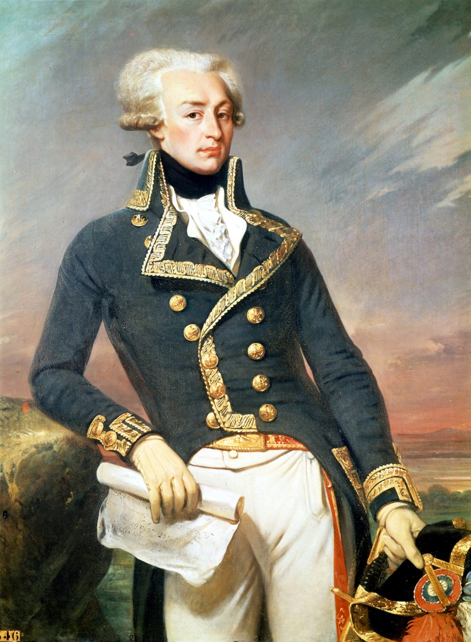 Lafayette (Lafayette) - porträtt av J. Court av Joseph Desire Court