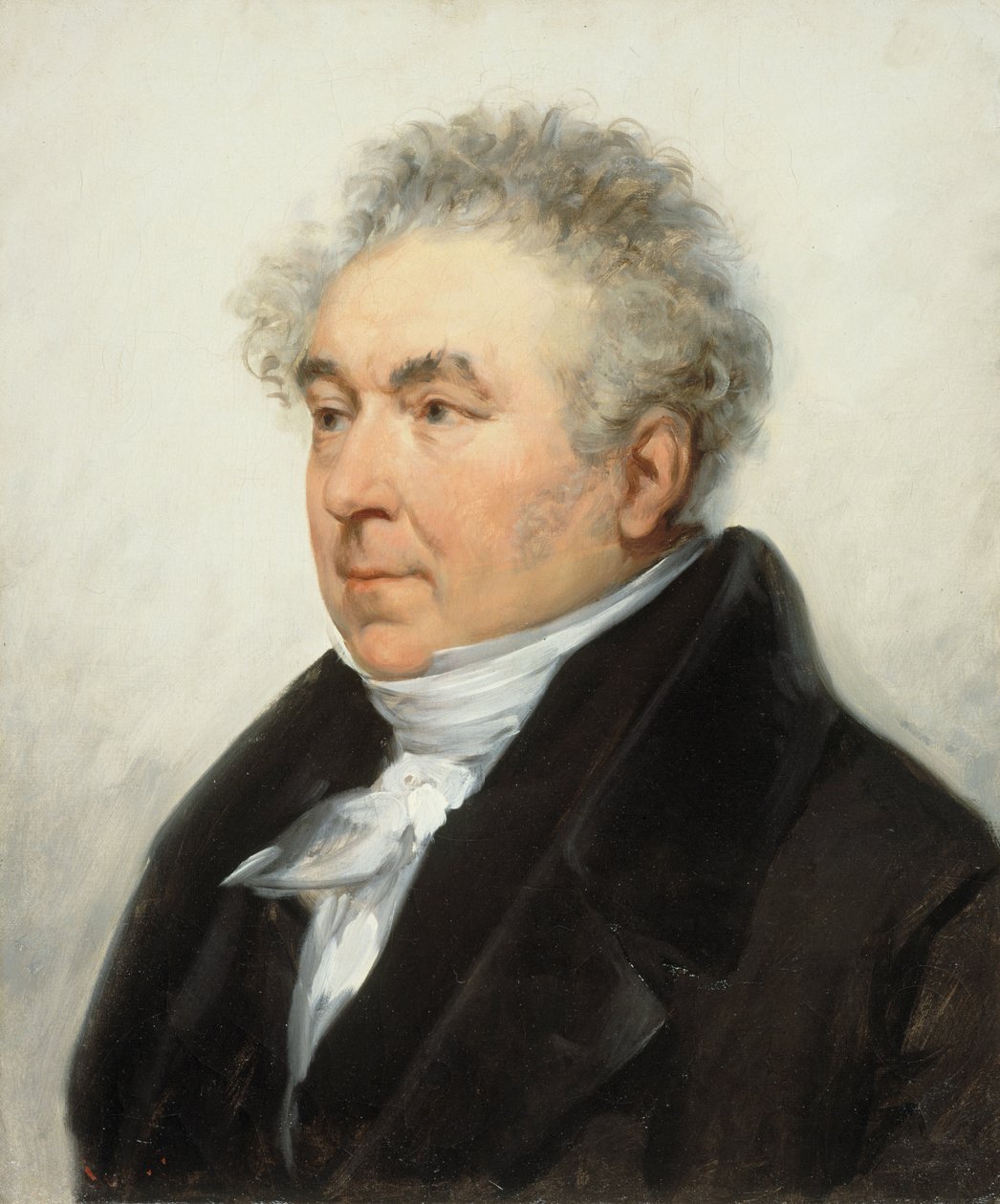Porträtt av Charles-Guillaume Etienne 1778-1845, ca. 1840. av Joseph Desire Court