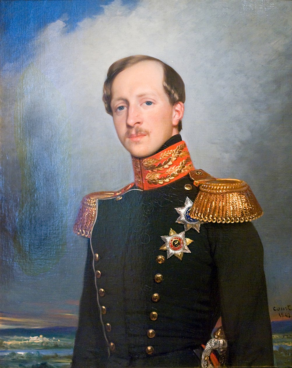 Porträtt av hertig Peter av Oldenburg, 1842. av Joseph Desire Court