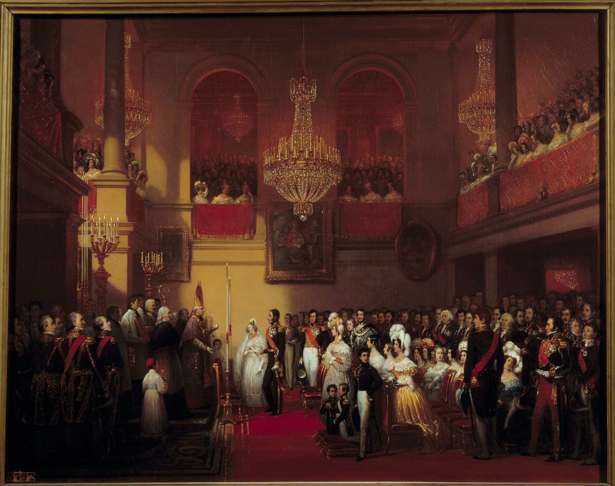 Leopold I:s bröllop av Belgiarnas kung med prinsessan Louise d