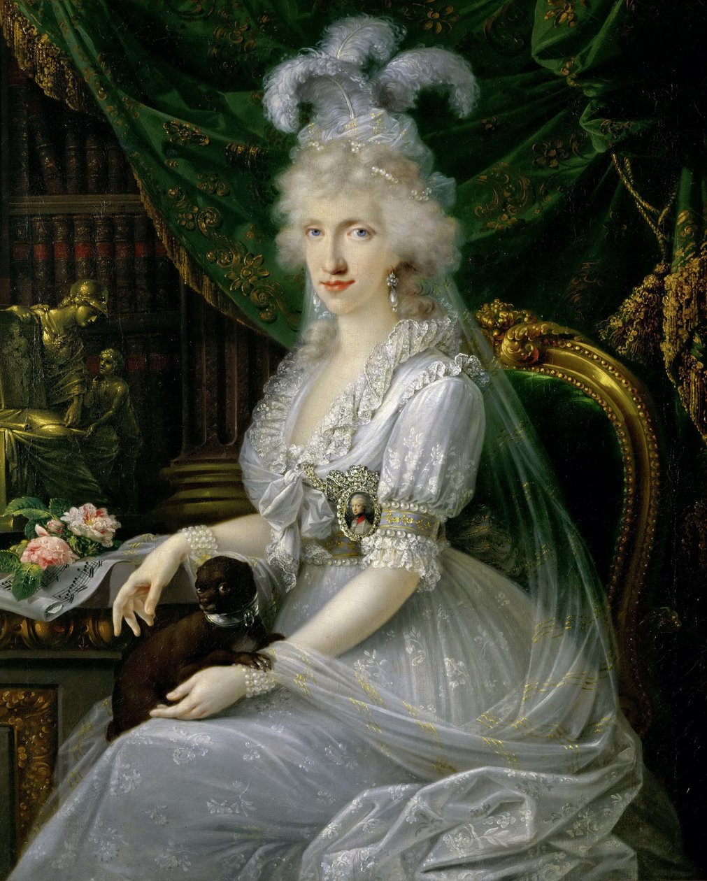 Prinsessan Luisa Maria av Neapel och Sicilien 1773-1802, 1797 av Joseph Dorffmeister