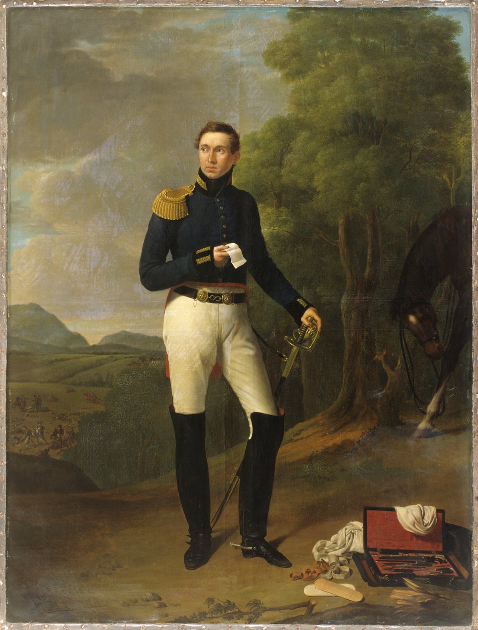 Porträtt av läkaren Isaac Joseph De Meyer av Joseph Ducq