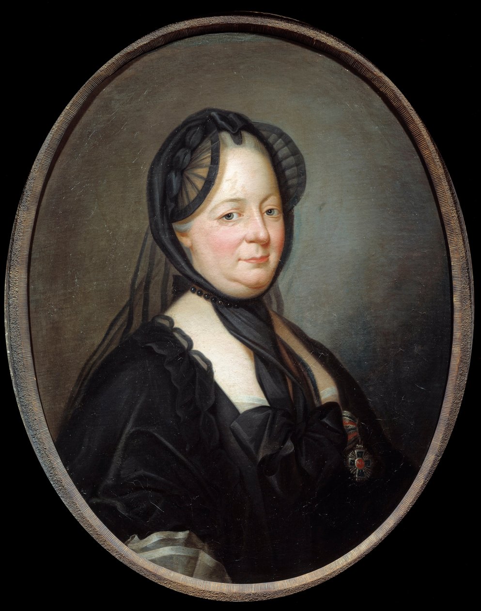 Porträtt av Marie Therese av Österrike (1717-1780), Imperatrice drottning av Ungern och Boheme-målning av Joseph Ducreux (1735-1802) 1700-talets sön. 0,8x0,65 m - Porträtt av Marie Therese av Österrike (1717-1780), kejsarinna drottning av Ungern och Böhmen av Joseph Ducreux