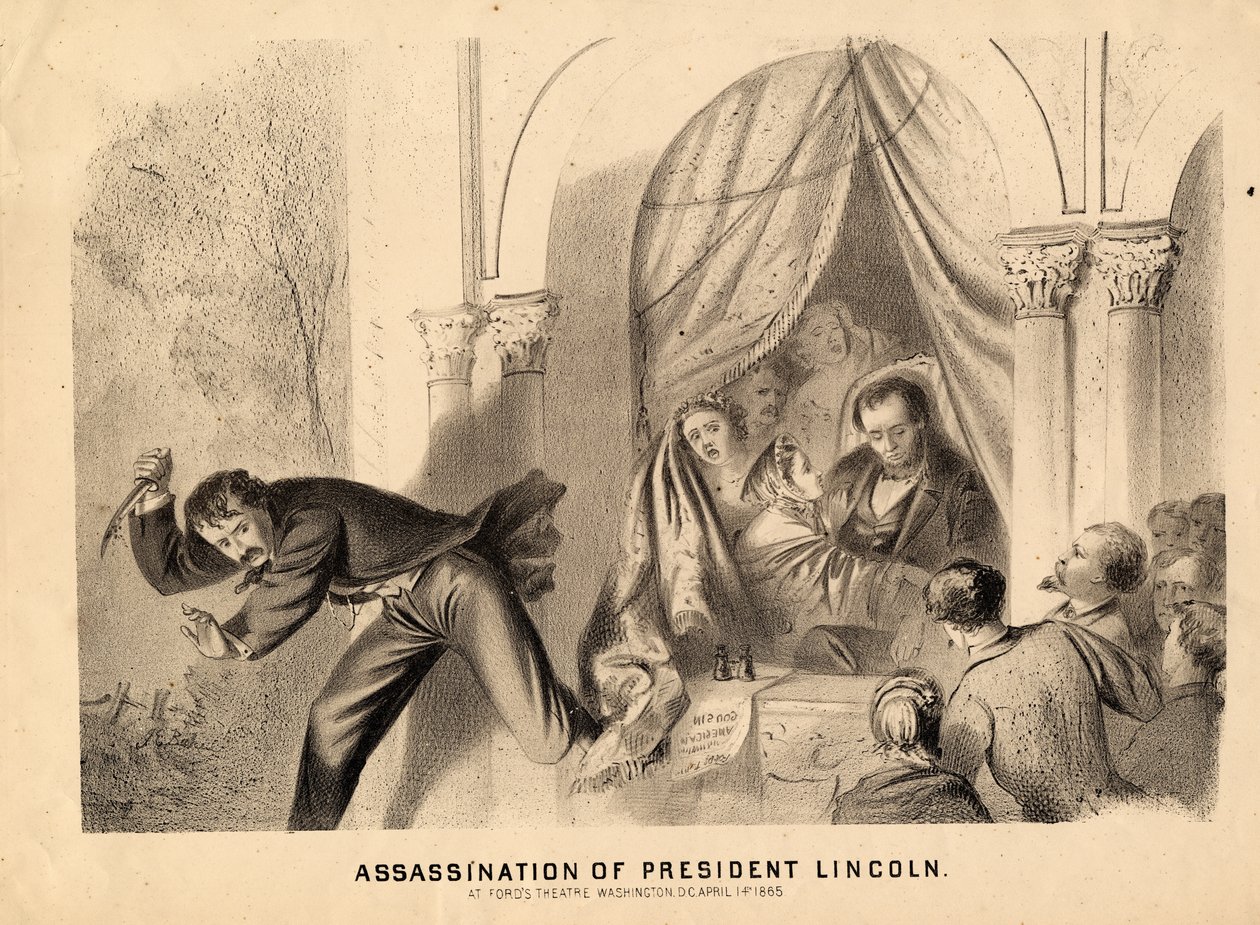 Mordet på president Lincoln, 1865 av Joseph E. Baker