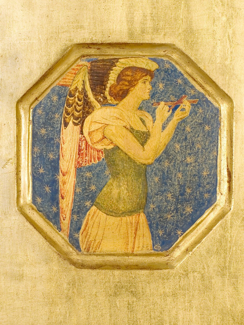 Ängel med kors, detalj från Crystofore av Joseph Edward Southall
