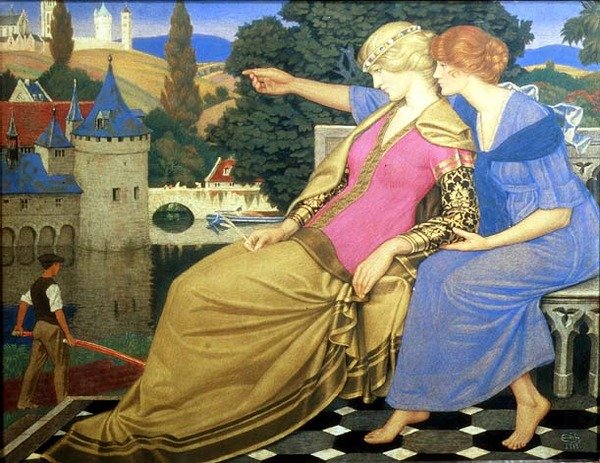 Belgien med stöd av Hope av Joseph Edward Southall