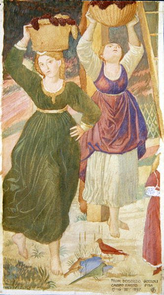 Detalj från Noas fylleri, efter Benozzo Gozzoli av Joseph Edward Southall