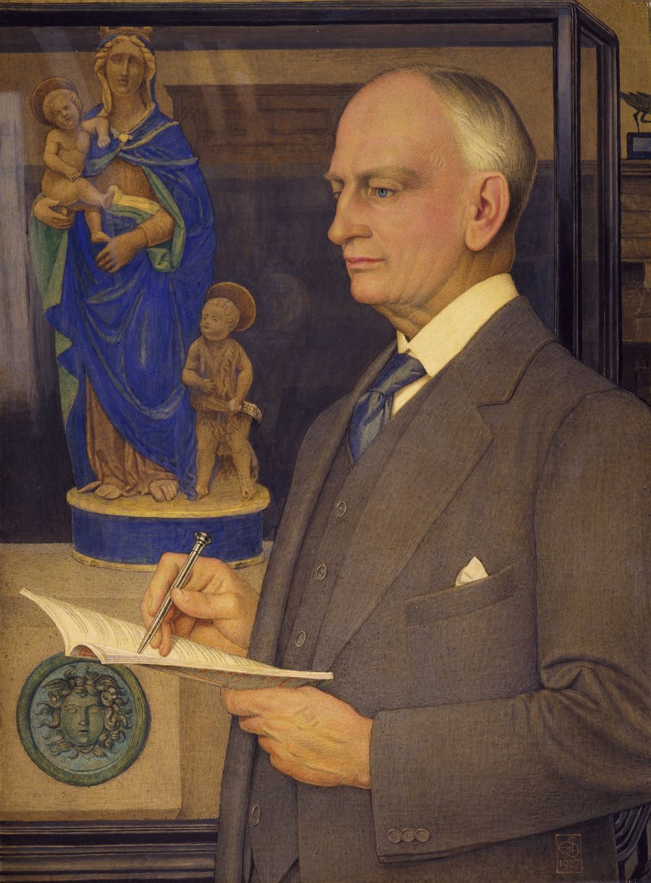 Porträtt av Sir Whitworth Wallis av Joseph Edward Southall