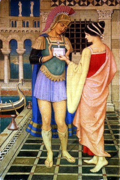 Presentera kistan av Joseph Edward Southall