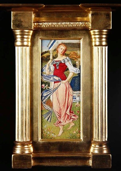 Studie för Figure of Arethusa av Joseph Edward Southall
