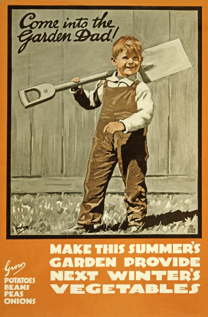 Jordbruk från första världskriget, ca 1915 (affisch) av Joseph Ernest Sampson