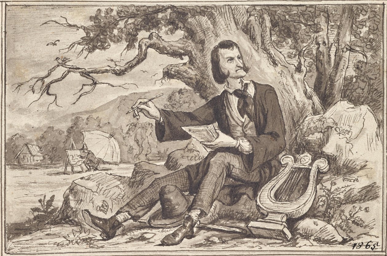 Konstnärlig verksamhet: Poet, lyriker, målare av Joseph Eugen Hörwarter