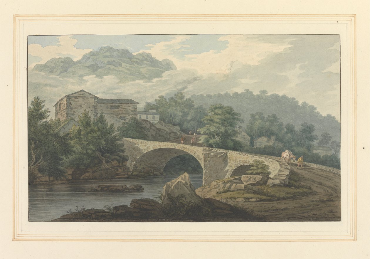 Brathay Bridge av Joseph Farington