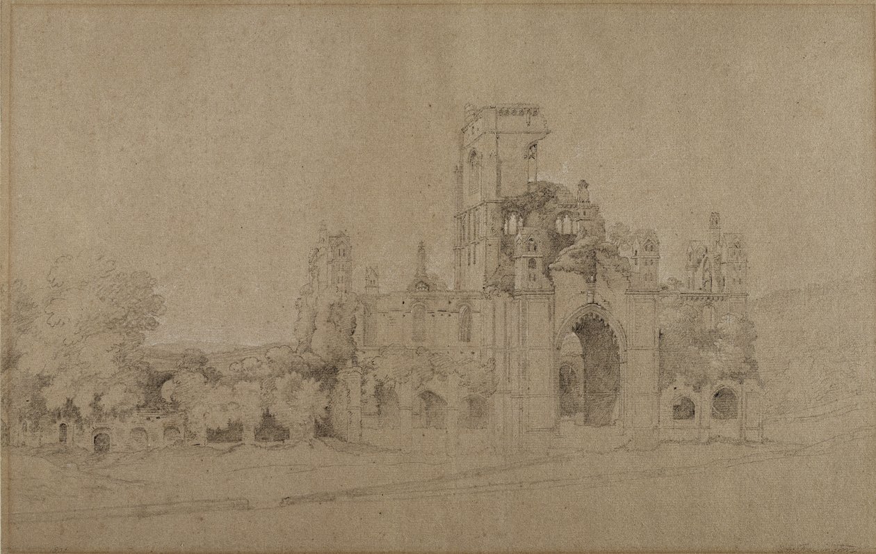 Kirkstall Abbey av Joseph Farington