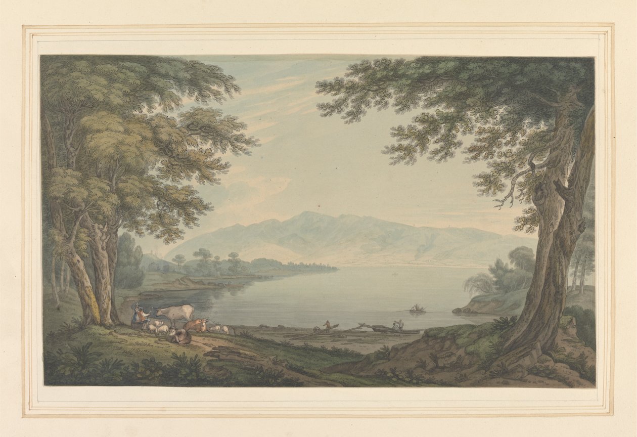 Skiddaw och Derwent vatten av Joseph Farington