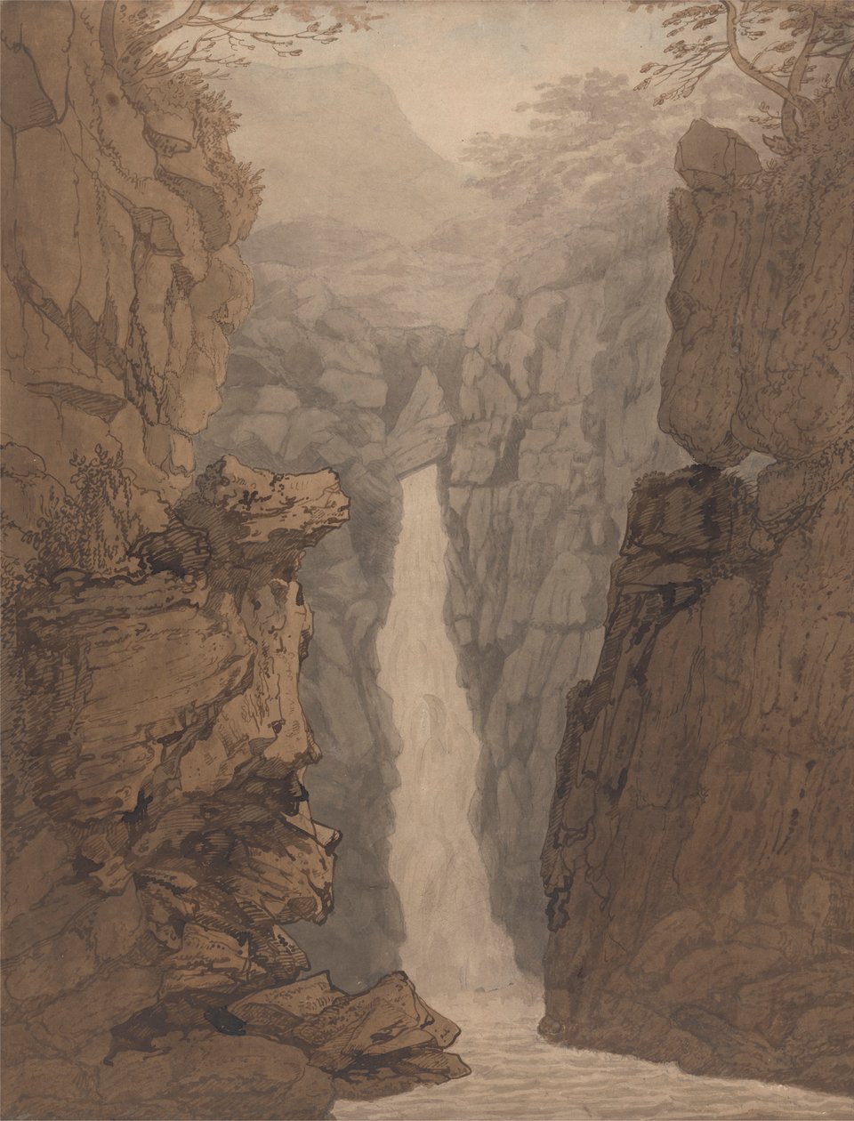 Vattenfall i Lake District av Joseph Farington