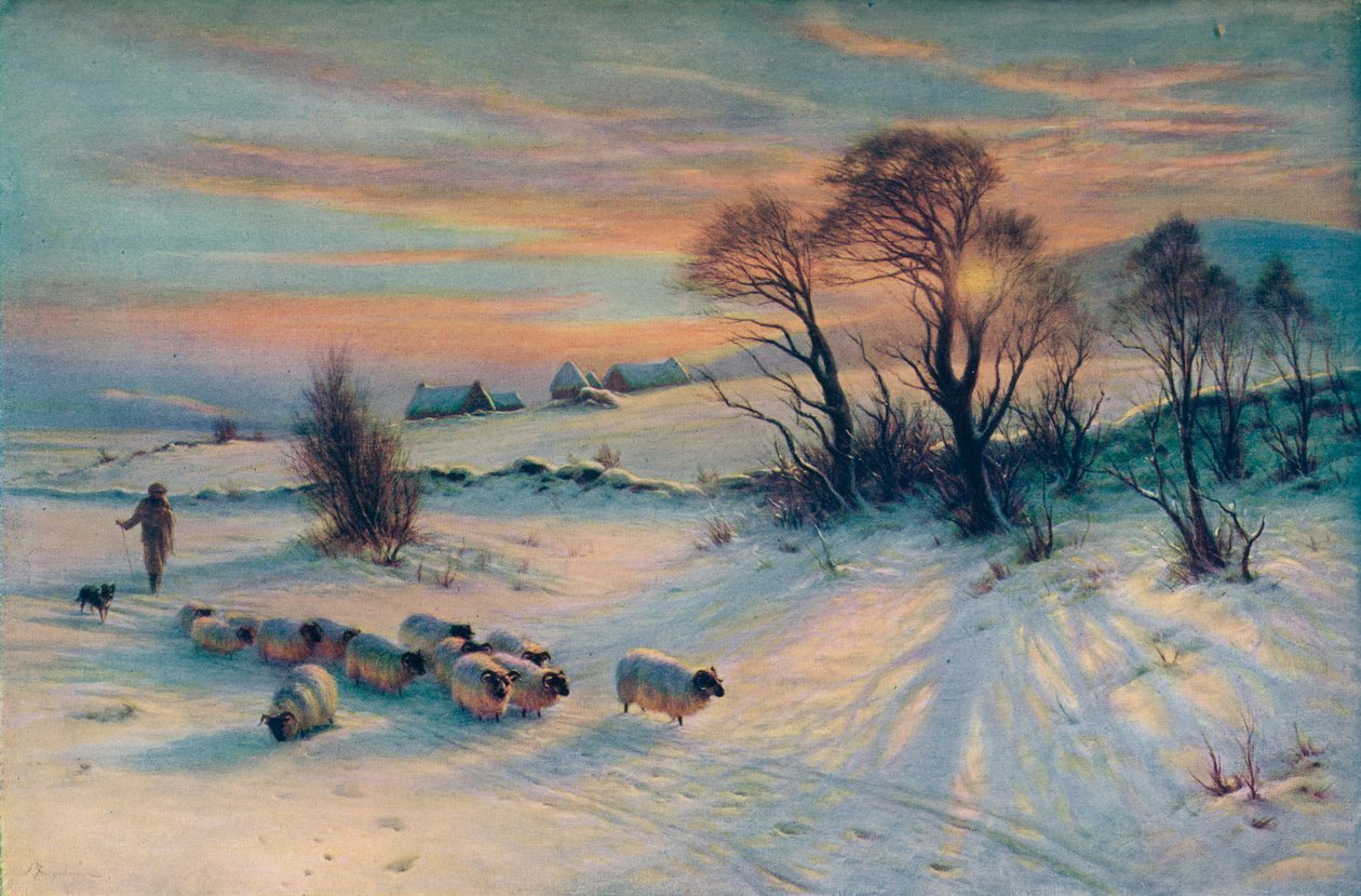 The Winters Glow, 1800-talet, 1913 av Joseph Farquharson