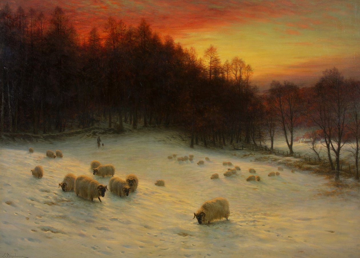 When the West with Evening Glows, exh. 1910 (olja på duk) av Joseph Farquharson