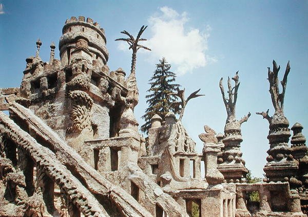 Le Palais Ideal, byggt 1879-1912 av Joseph Ferdinand Cheval