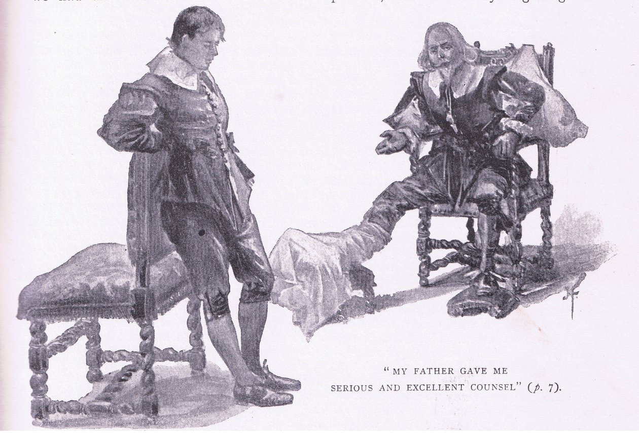 Min far gav mig seriöst råd (litho) av Joseph Finnemore
