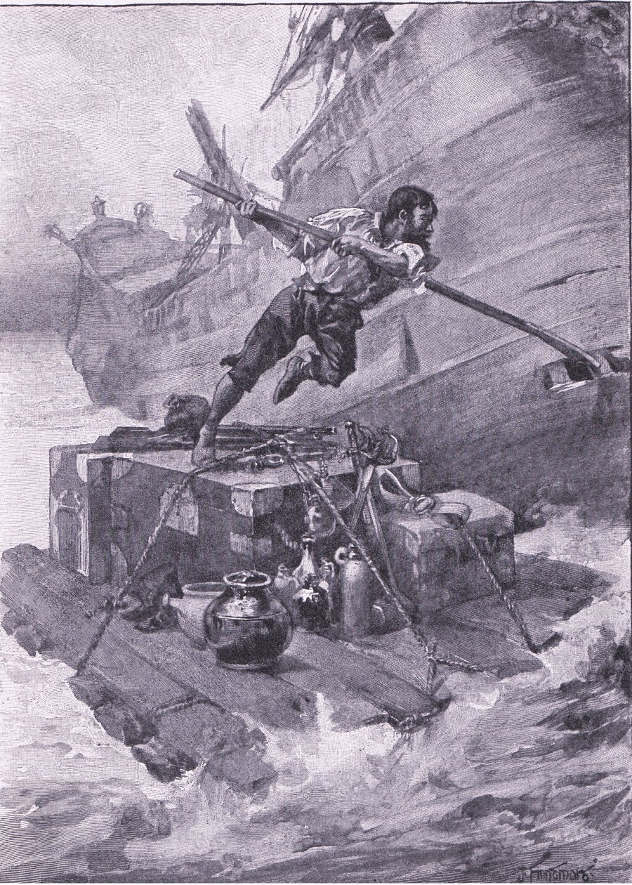 Med den här lasten satte jag till sjöss (litho) av Joseph Finnemore