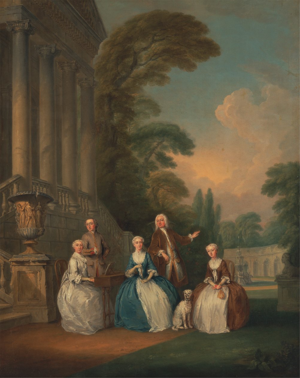 Porträtt av en familj av Joseph Francis Nollekens