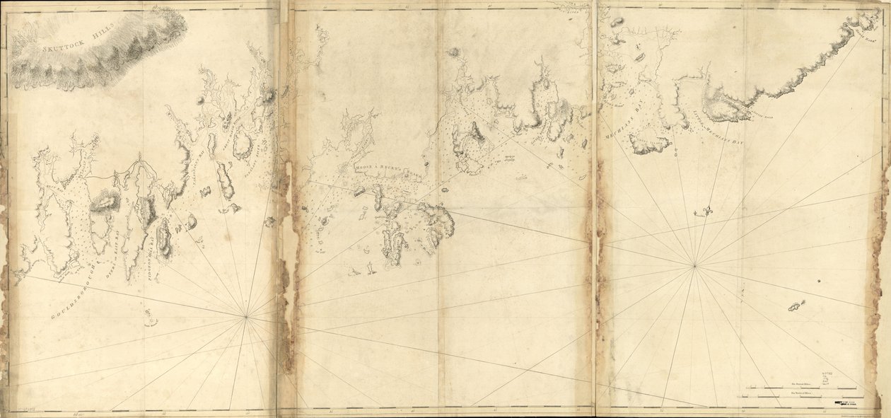 (Maines kust från Moose Cove till Gouldsboro Bay. LOC 77692978 av Joseph Frederick Barres