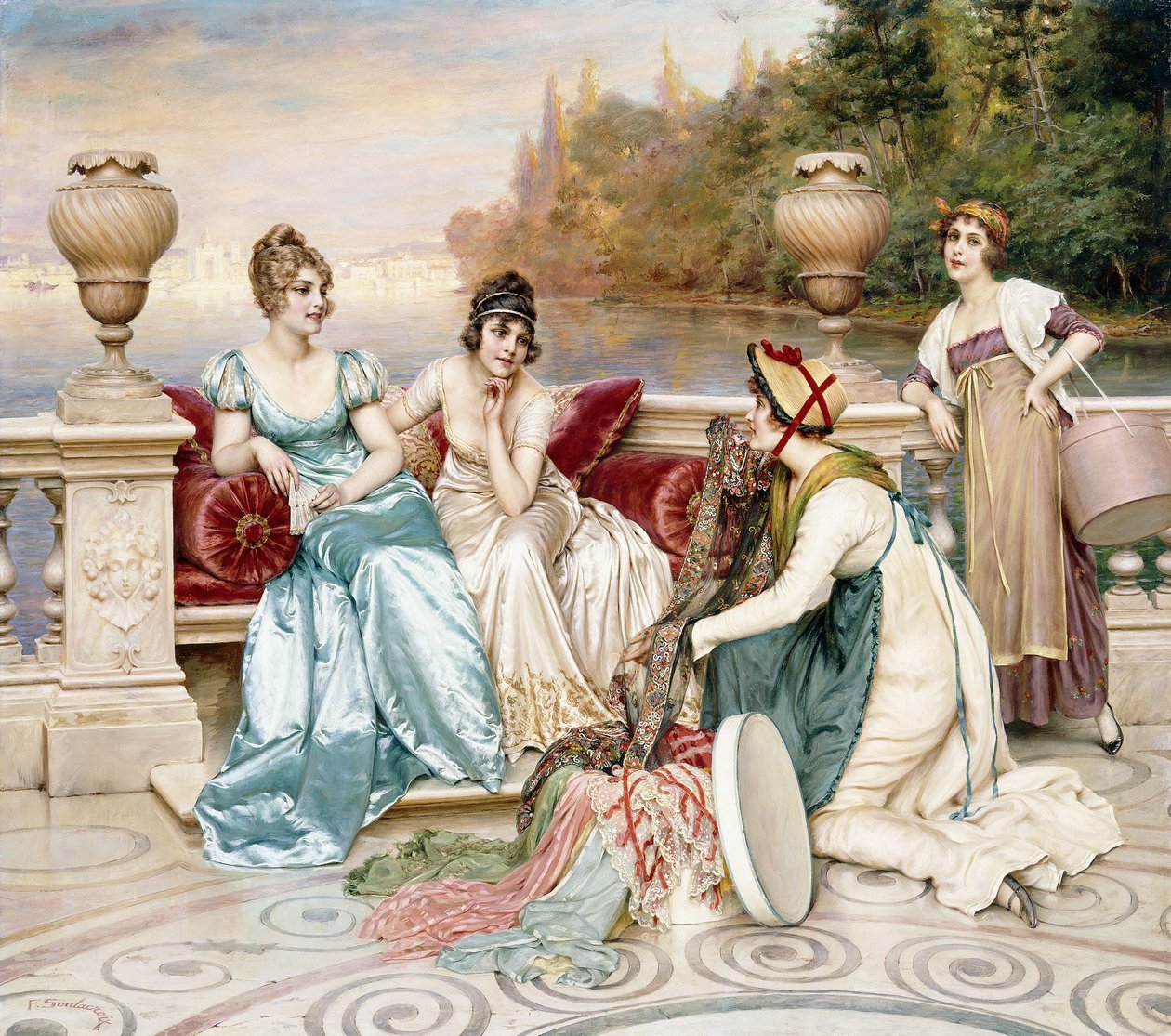 Ett urval av siden och satin, av Joseph Frederick Charles Soulacroix