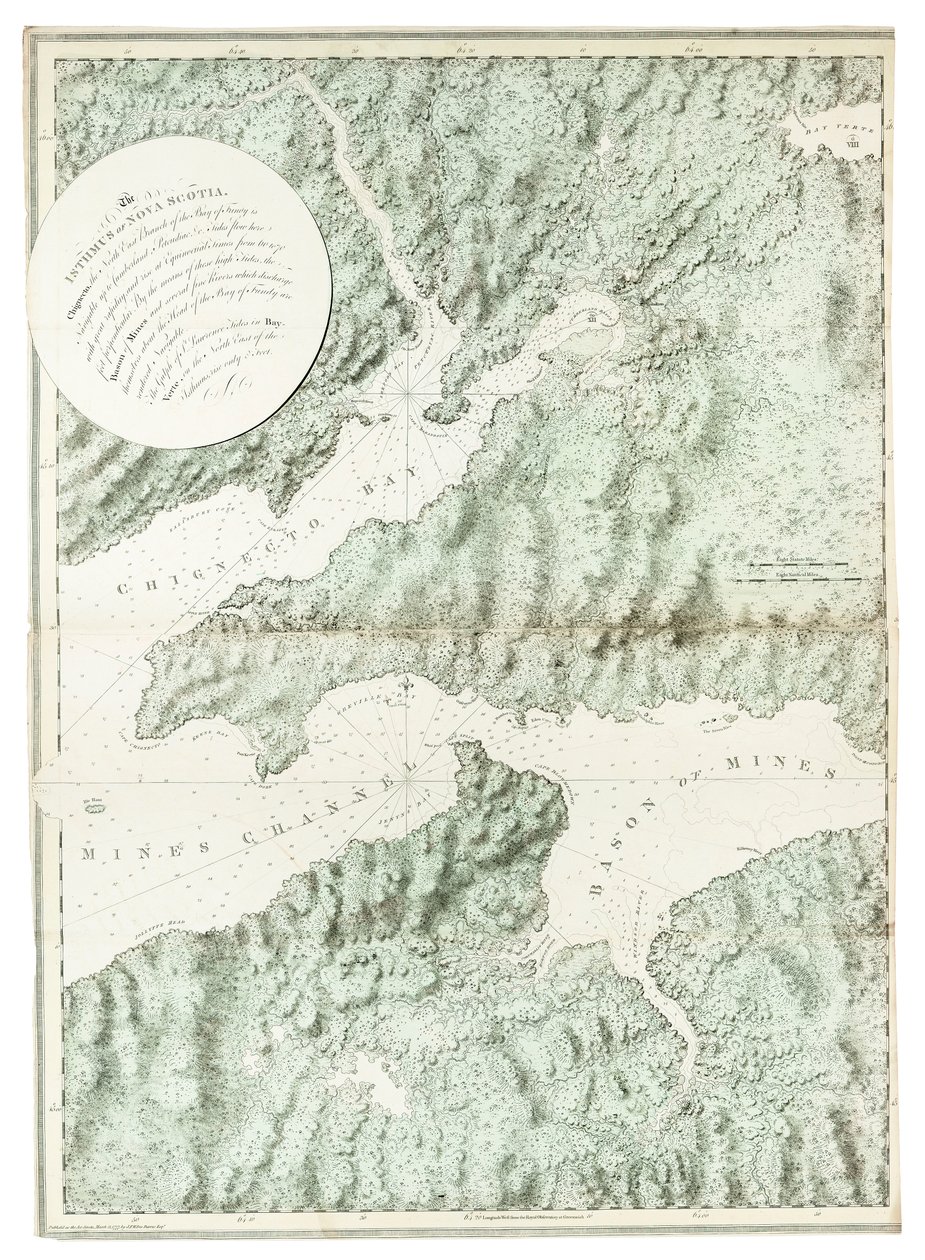 En vy över staden och hamnen i Halifax, från Dartmouth shore av Joseph Frederick Wallet DesBarres