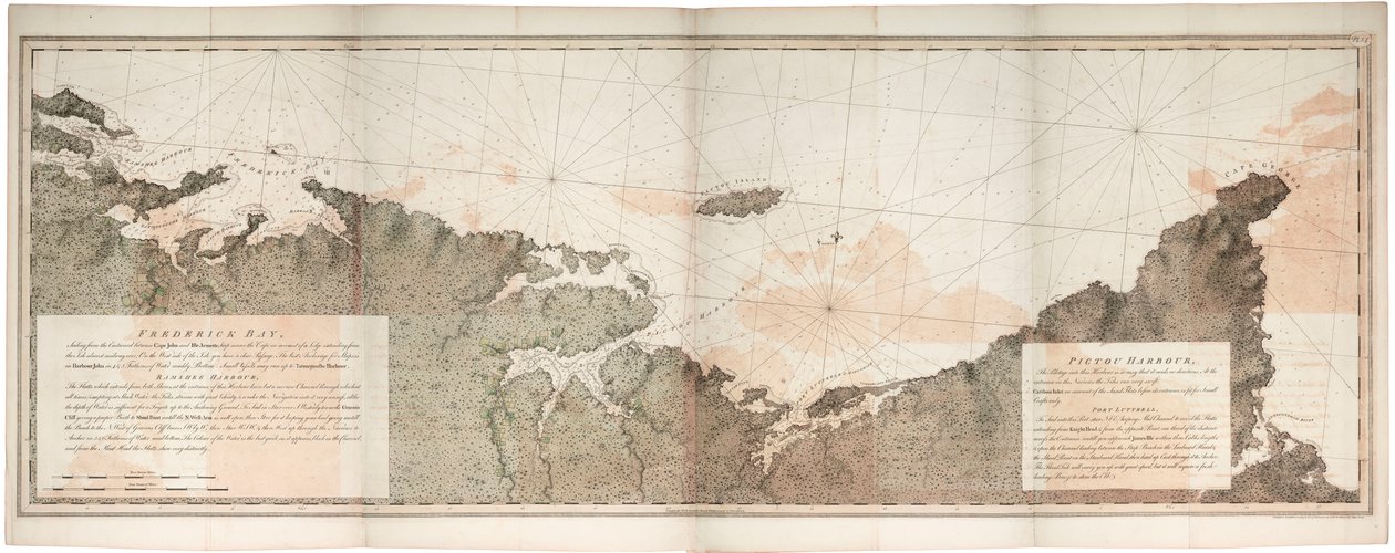 Del av Nova Scotias norra kust av Joseph Frederick Wallet DesBarres