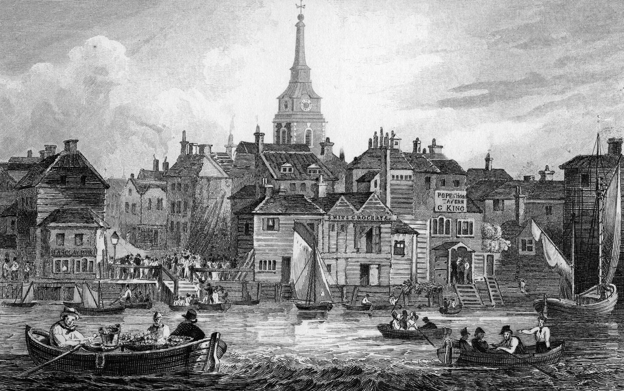 Gravesend, graverad av Josiah Henshall, 1832 av Joseph Fussell