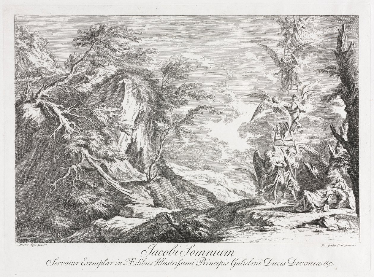Jacobs Dream, ca. 1720. av Joseph Goupy