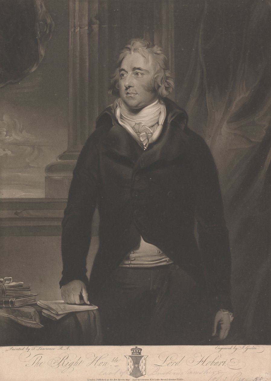 Lord Robert Hobart, 4:e earl av Buckinghamshire av Joseph Grozer
