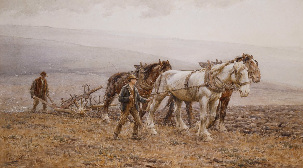 The Ploughman Wilmington Polegate, Near Eastbourne, av Joseph Harold Swanwick
