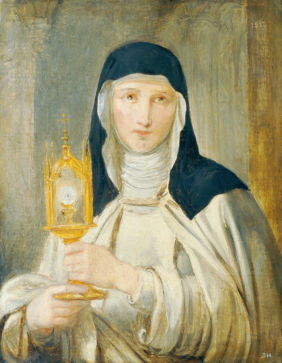 Saint Catherine med monstrans av Joseph Hasslwander