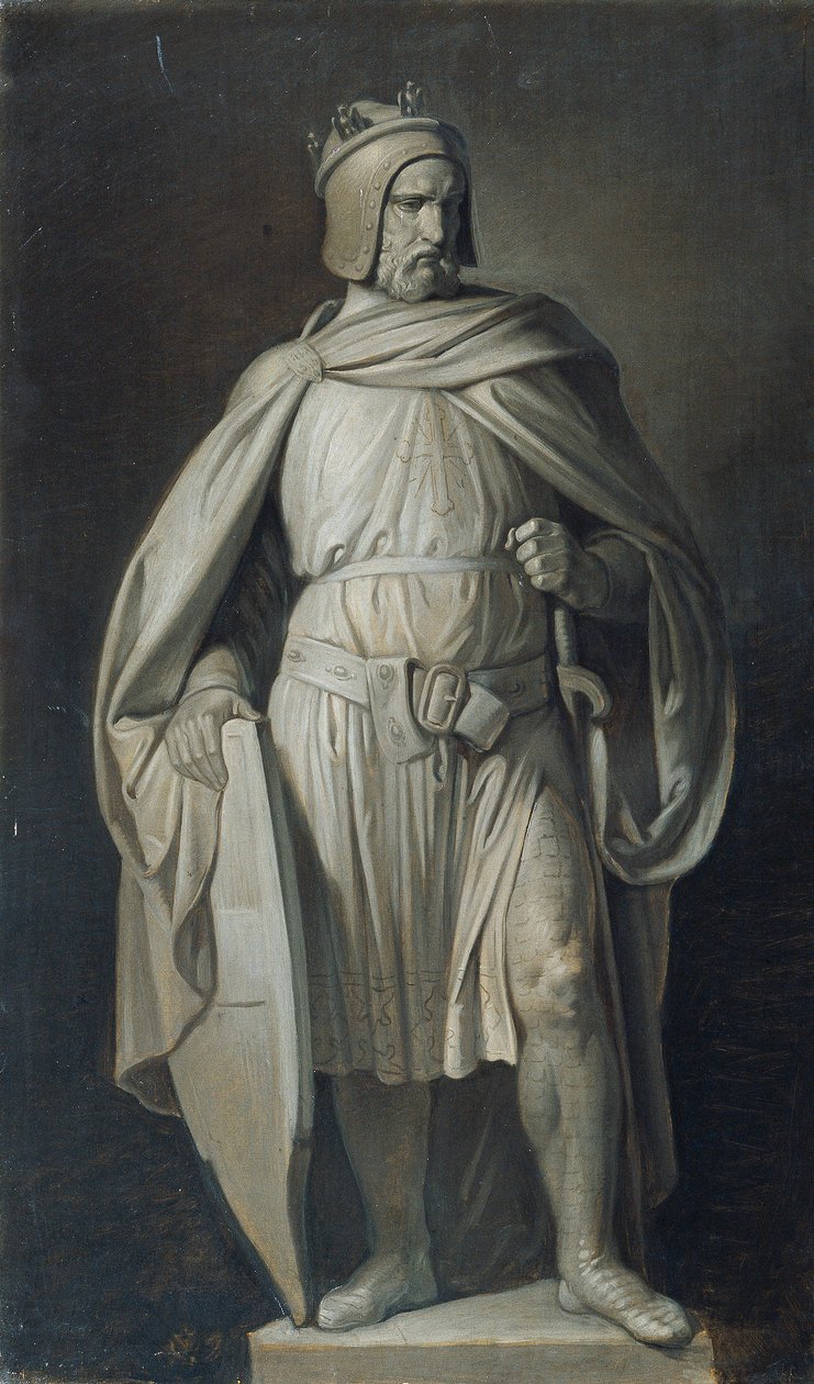 Design för en figur av Wiens stadshus av Joseph Hasslwander