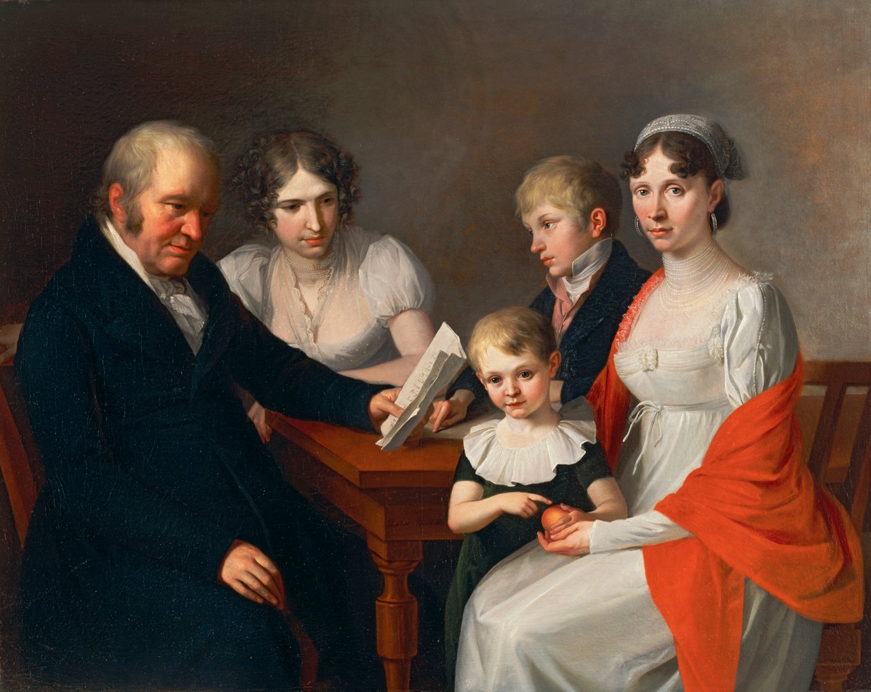 Scheichenpflueg familj av Joseph Hauber