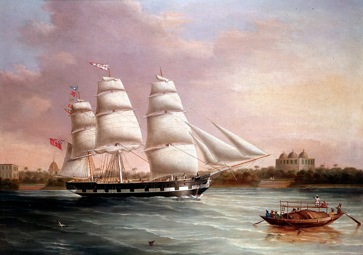 John Wood närmar sig Bombay, c1850. av Joseph Heard