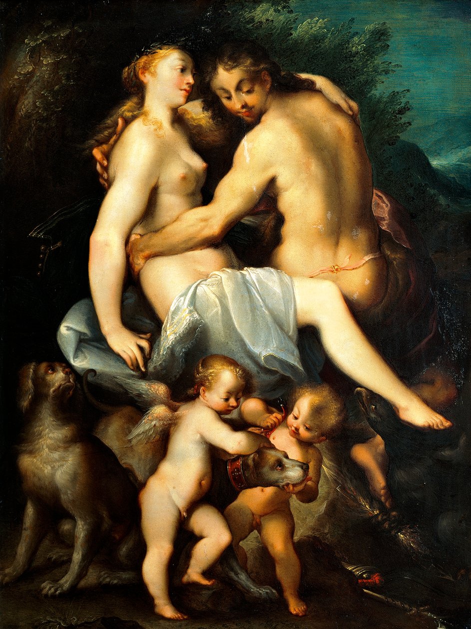 Venus och Adonis av Joseph Heintz
