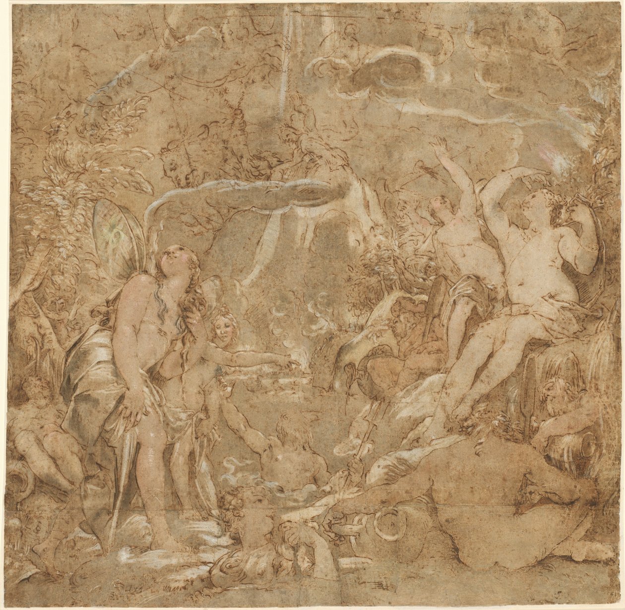 Poens döttrar med flodgudar av Joseph Heintz the Elder