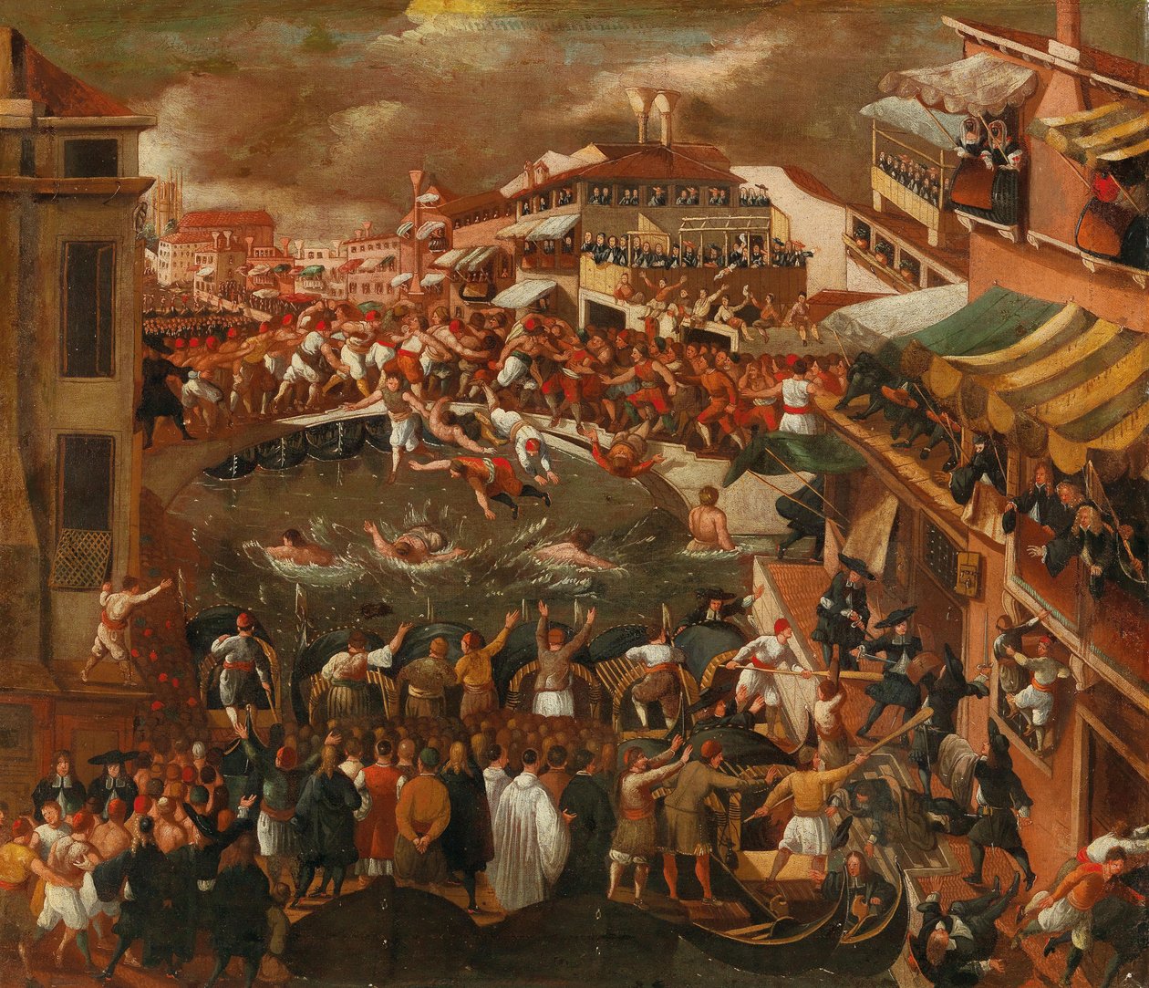 Bro av nävar i Venedig. av Joseph Heintz the Younger