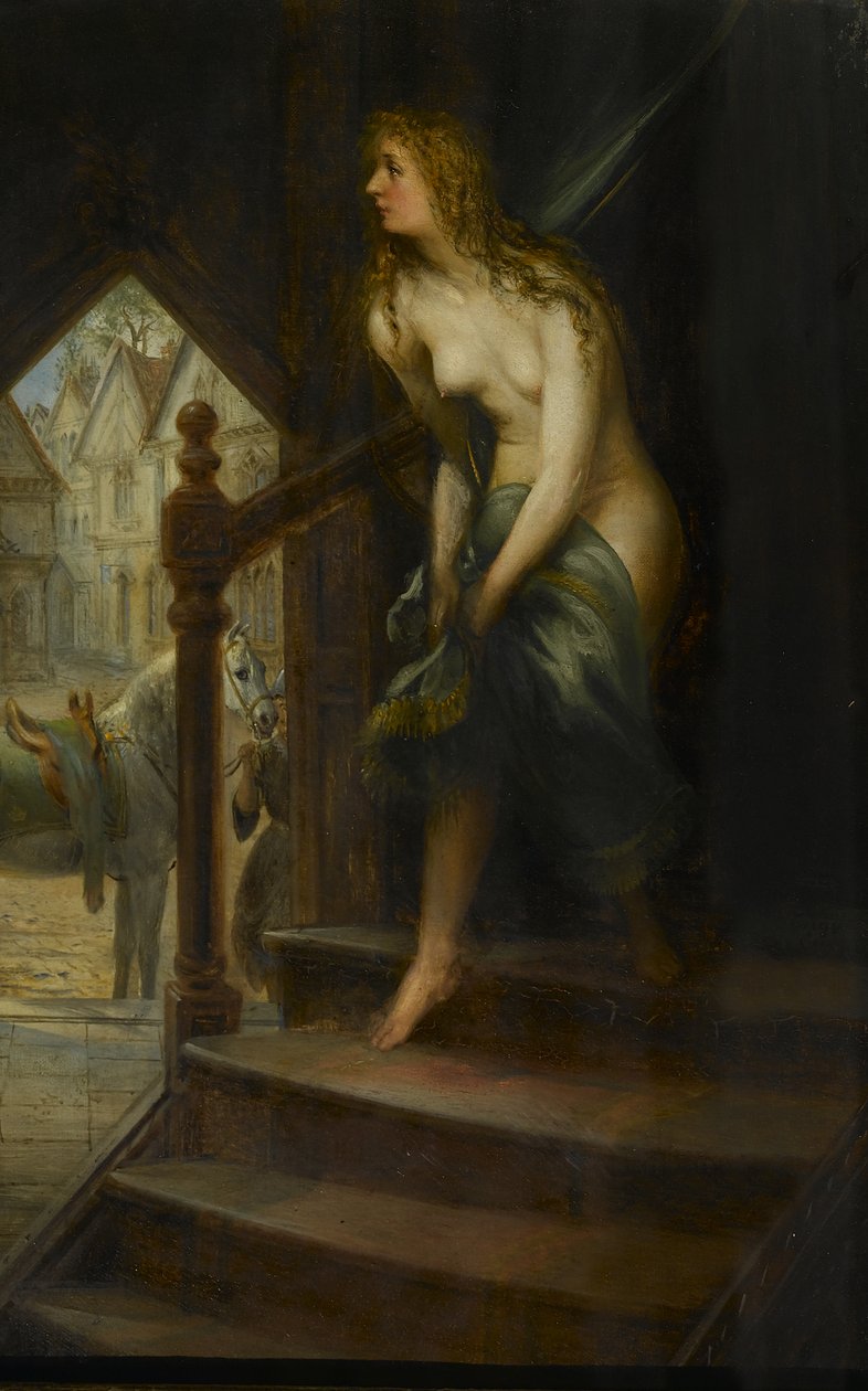 Godiva Disrobing på tur genom Coventry av Joseph Henry Sharp
