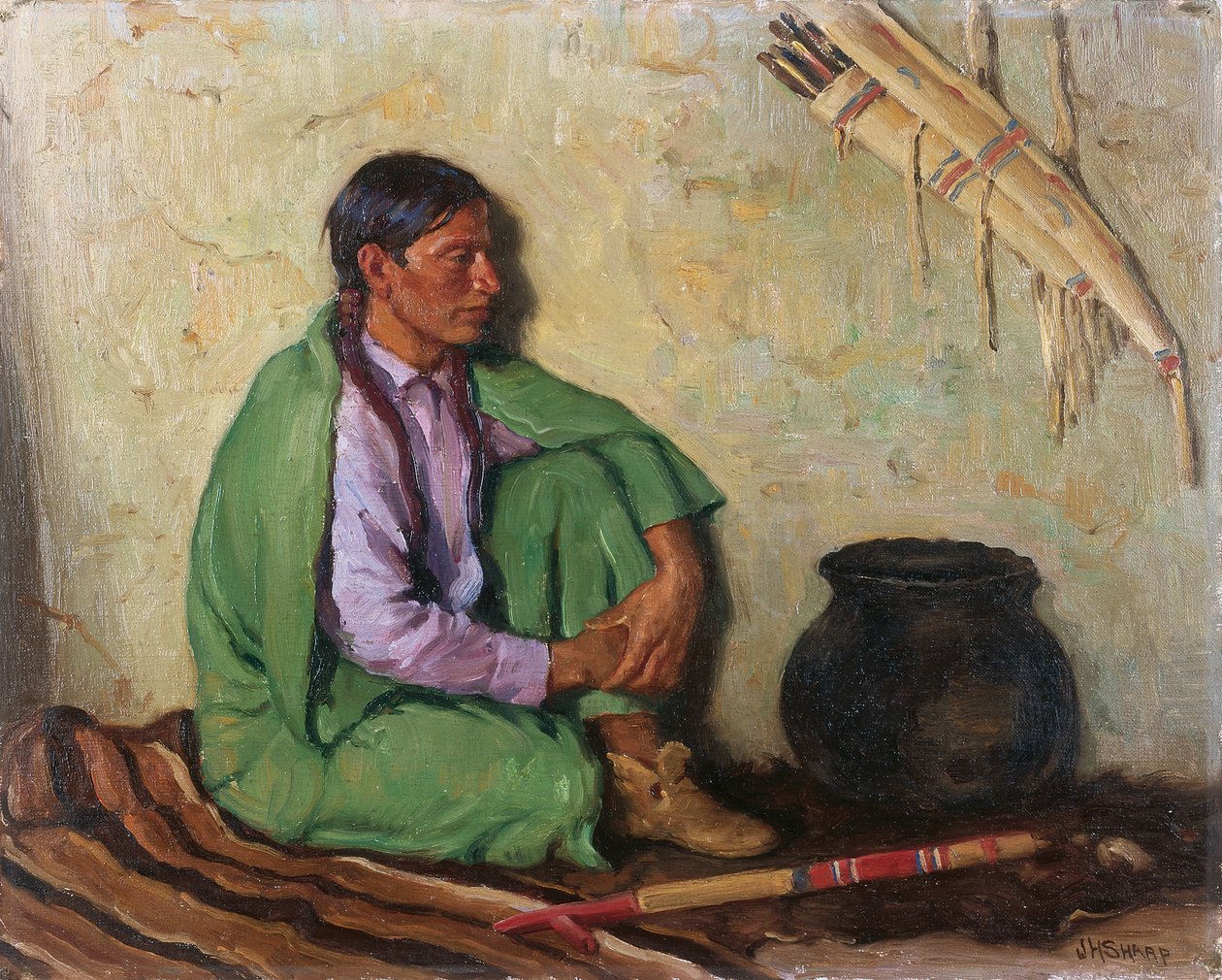 Jaktande son av Joseph Henry Sharp
