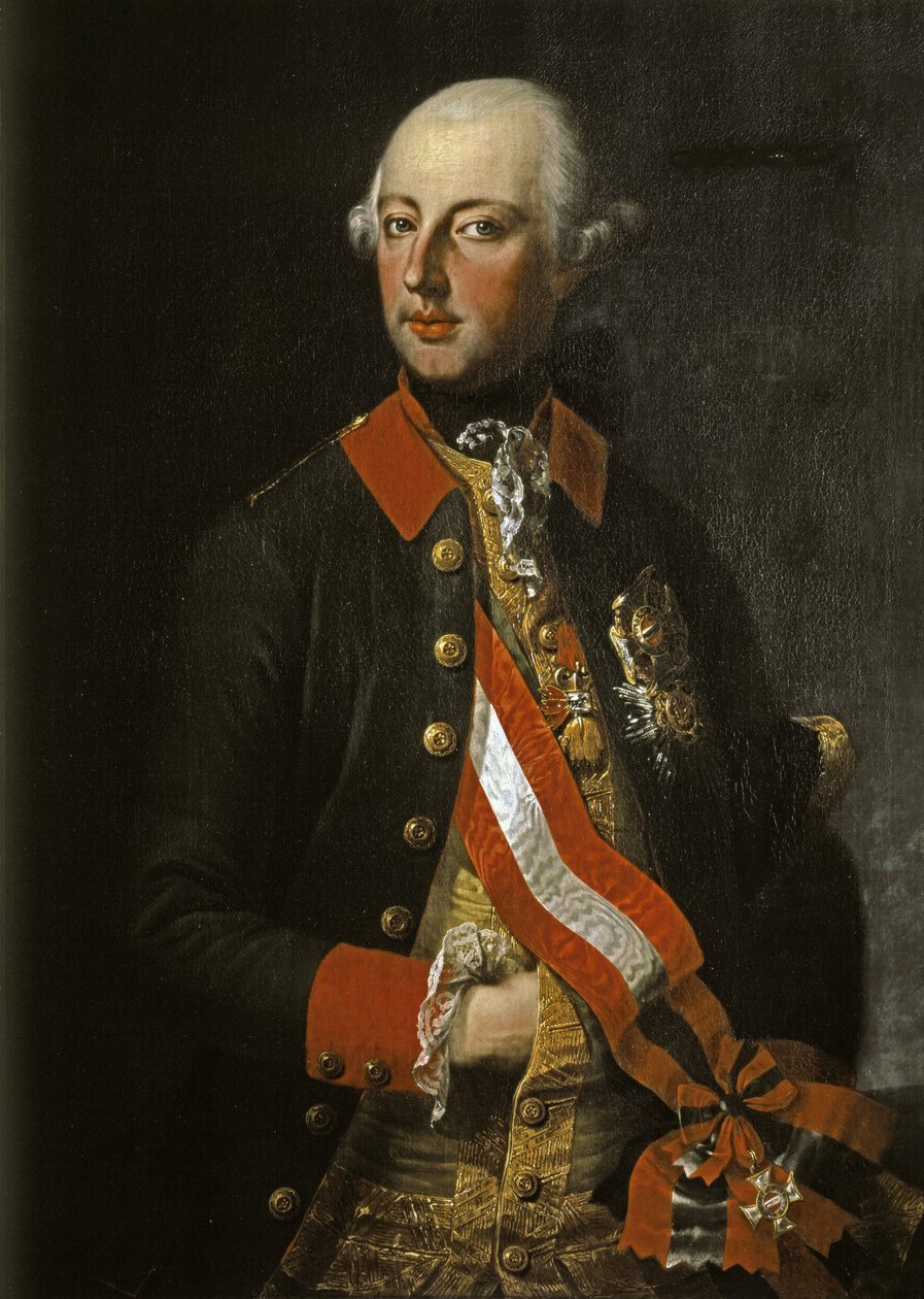 JOSEPH II: Kejsare av Österrike, son till Maria Theresia. av Joseph Hickel
